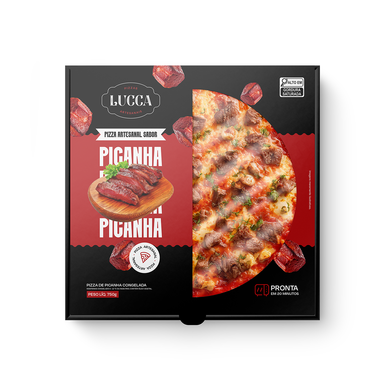 [Lucca Pizzas] Embalagem Picanha